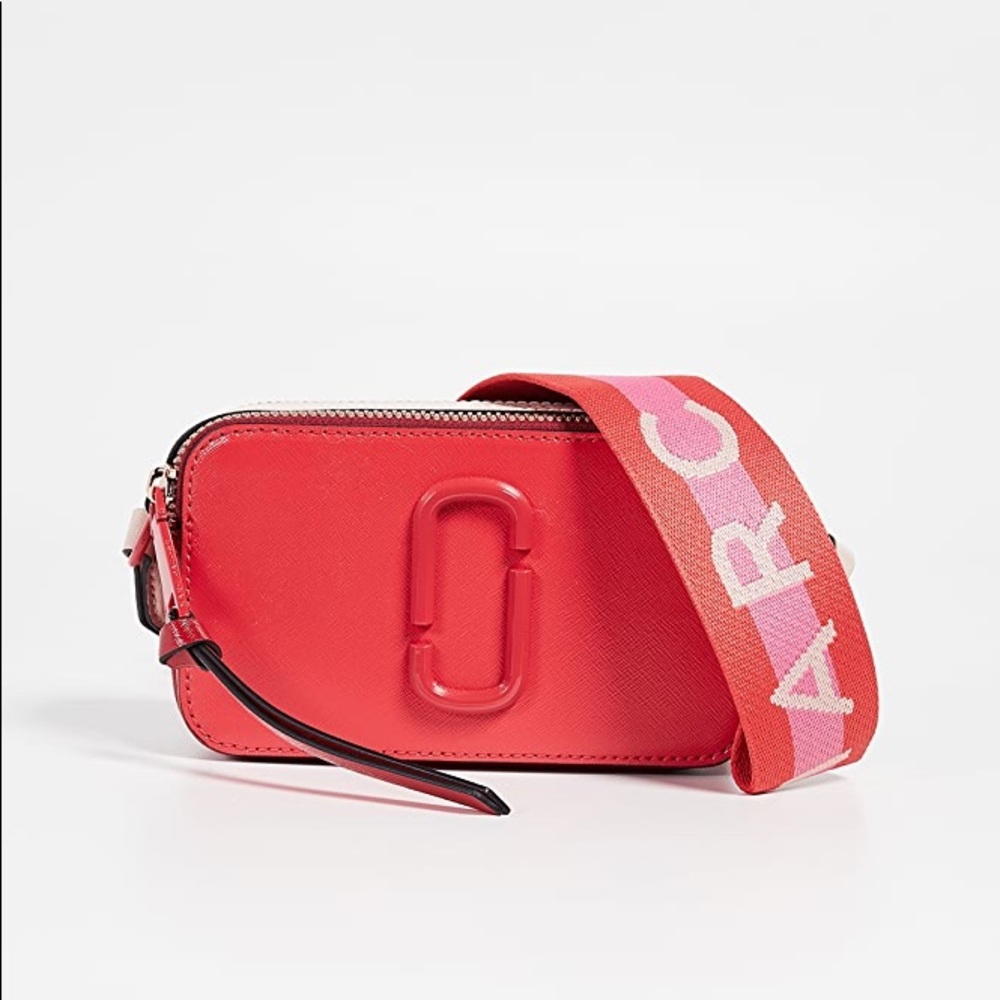 MARC JACOBS Snapshot Bag Red and Pink CrossBody